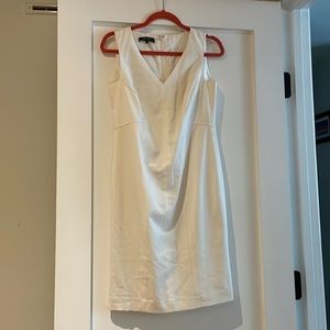 Lafeyette 148 white shift dress size 2